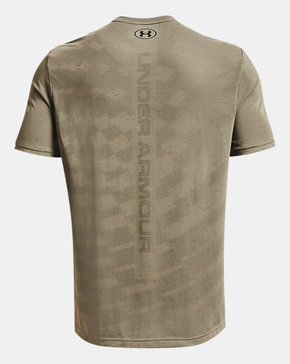 Men's UA Seamless Radial Short Sleeve, Gray, pdpMainDesktop image number 6